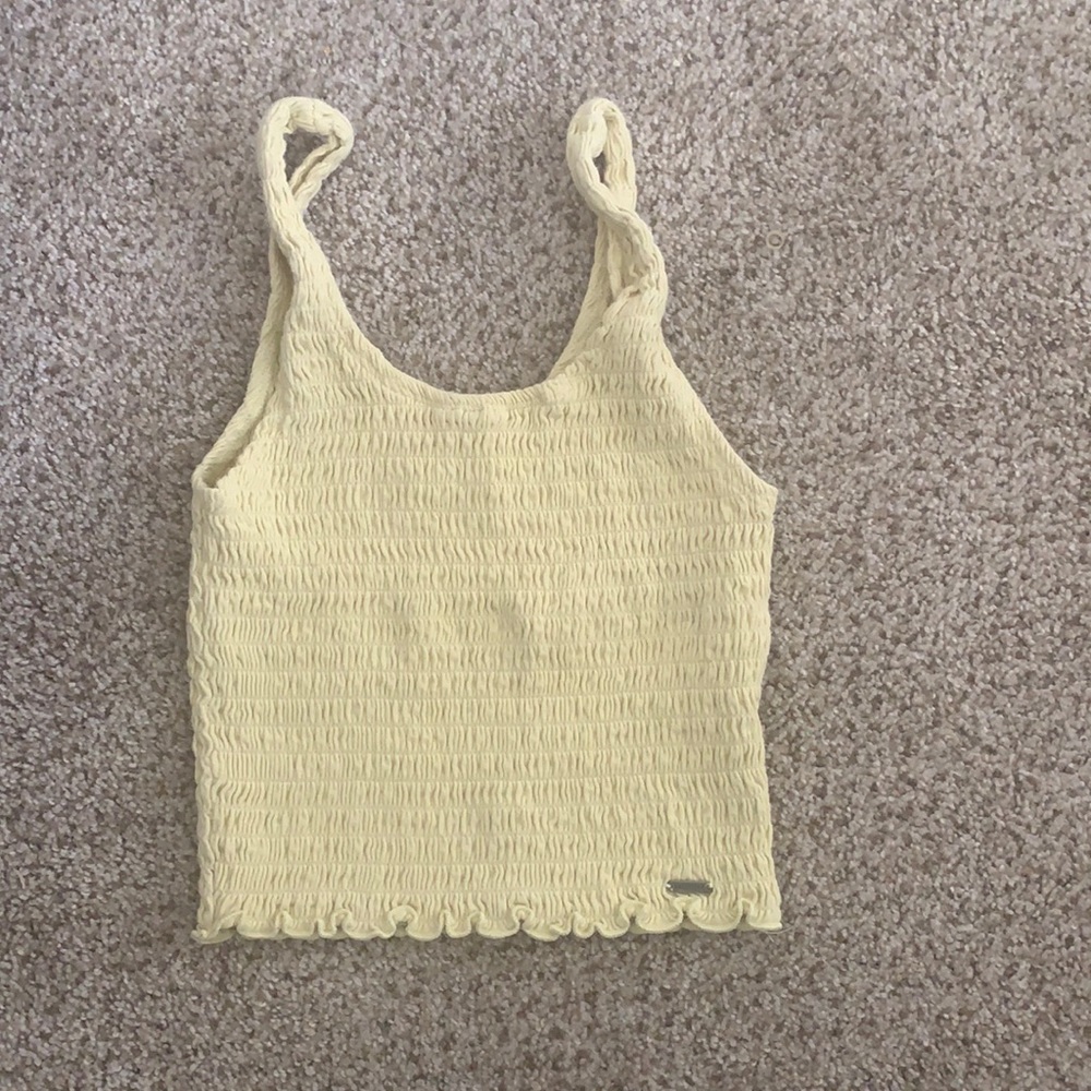 Yellow Hollister Crop Top